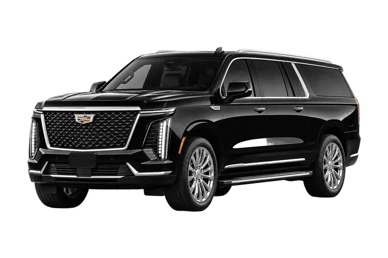 Cadillac Escalade, black, studio photograph